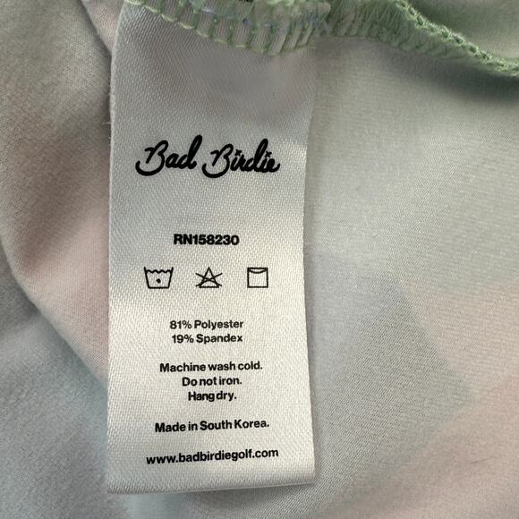 Bad Birdie Powell Quarter Zip Golf Pullover Pink Green Orange Men Size M - Picture 15 of 16